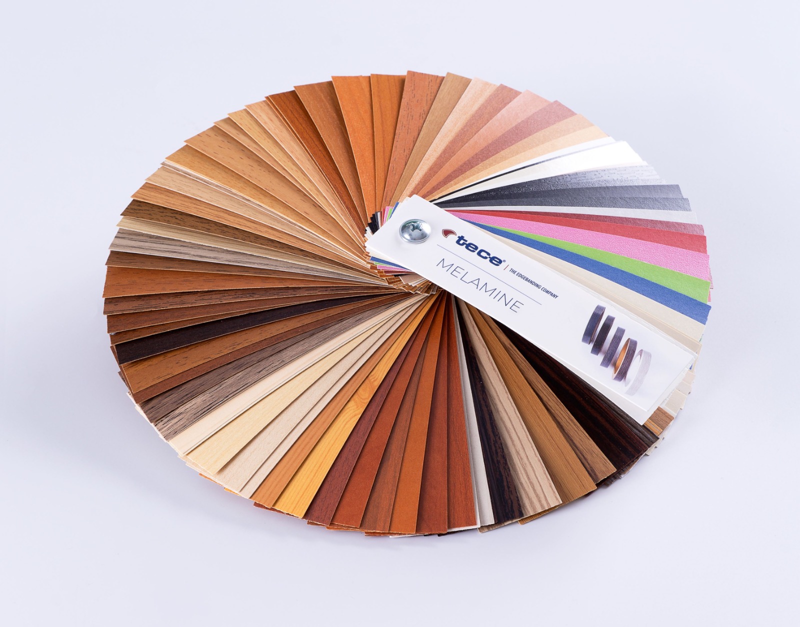 Muestrario de colores tece Melamine para carpintería